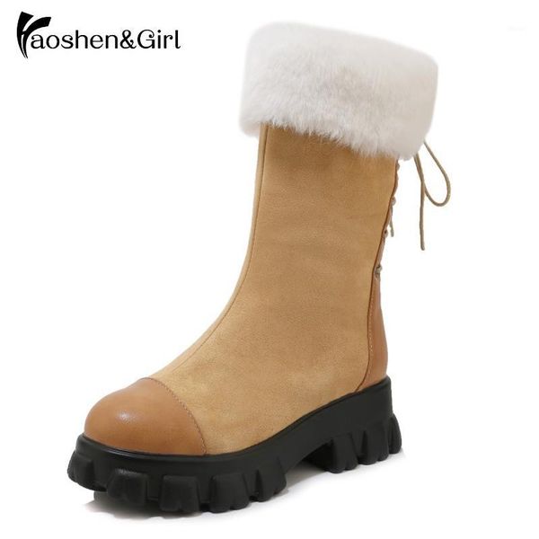 boots haoshen&girl winter women mid-calf snow platform lace up high heel shoes plush fur woman working plus size 32-461, Black
boots haoshen&girl winter women mid-calf snow platform lace up high heel shoes plush fur woman working plus size 32-461, Black