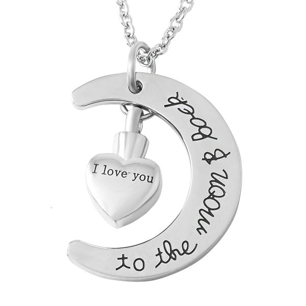 new z497 silver i love you to the moon and back urn necklace ashes cremation pendant jewelry for women men
new z497 silver i love you to the moon and back urn necklace ashes cremation pendant jewelry for women men