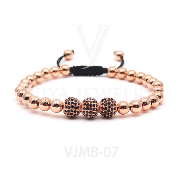 2020 new rose gold anil beads bracelet 3 drall ball clear cz beads braided boho bracelet high-end men jewelry accessories, Golden;silver
2020 new rose gold anil beads bracelet 3 drall ball clear cz beads braided boho bracelet high-end men jewelry accessories, Golden;silver