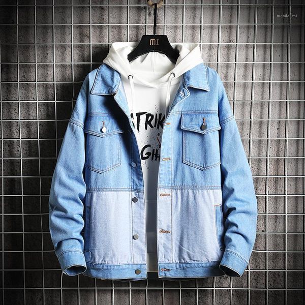 2020 autumn men cotton denim jacket coat mens solid color fashion casual jackets coats loose design eu plus size s-4xl for men1, Black;brown
2020 autumn men cotton denim jacket coat mens solid color fashion casual jackets coats loose design eu plus size s-4xl for men1, Black;brown