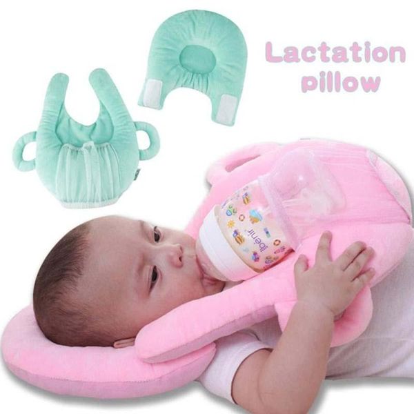 Portable Breastfeeding Bottle Holder Baby Nursing Pillow Breast Feeding Cover Memory Pillow Head Support Cup Bottle Holder