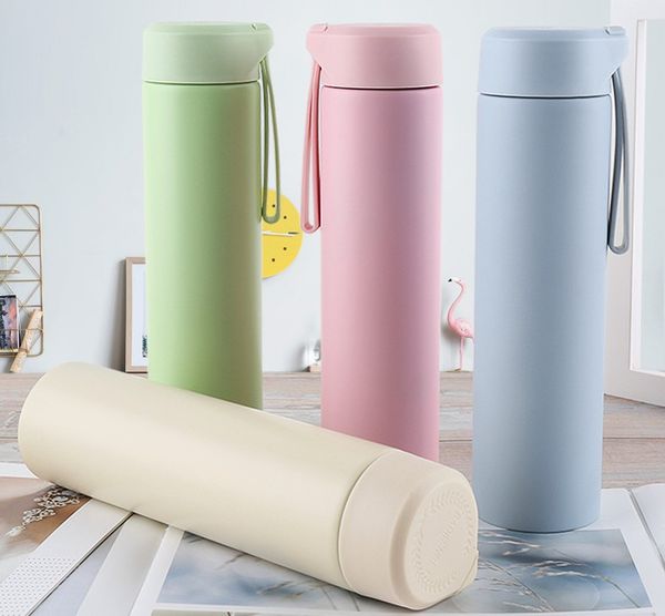 candy color vacuum cup thermos cup female water bottles with rope 304 stainless steel water cup
candy color vacuum cup thermos cup female water bottles with rope 304 stainless steel water cup