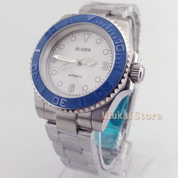 wristwatches 40mm masculino luminous automatic marque bracelet montre sport relogio luxe hommes date horloge montres white dial, Slivery;brown
wristwatches 40mm masculino luminous automatic marque bracelet montre sport relogio luxe hommes date horloge montres white dial, Slivery;brown