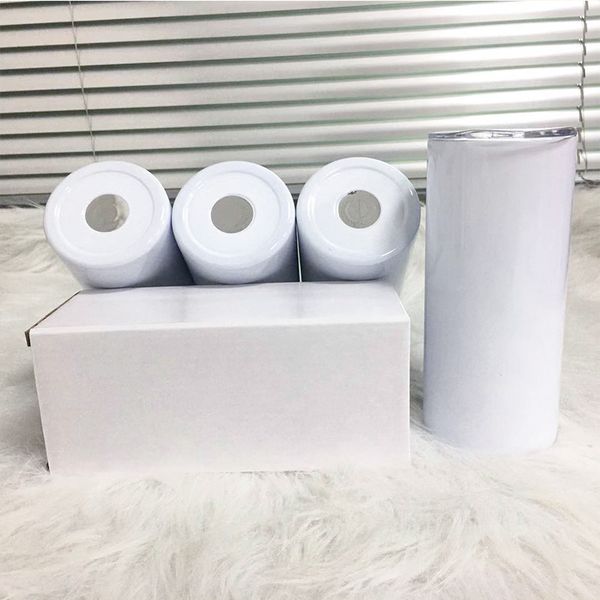 sublimation blank 15oz white skinny tumbler stainless steel straight cup with straws sublimation coating for heat transfer mugs
sublimation blank 15oz white skinny tumbler stainless steel straight cup with straws sublimation coating for heat transfer mugs