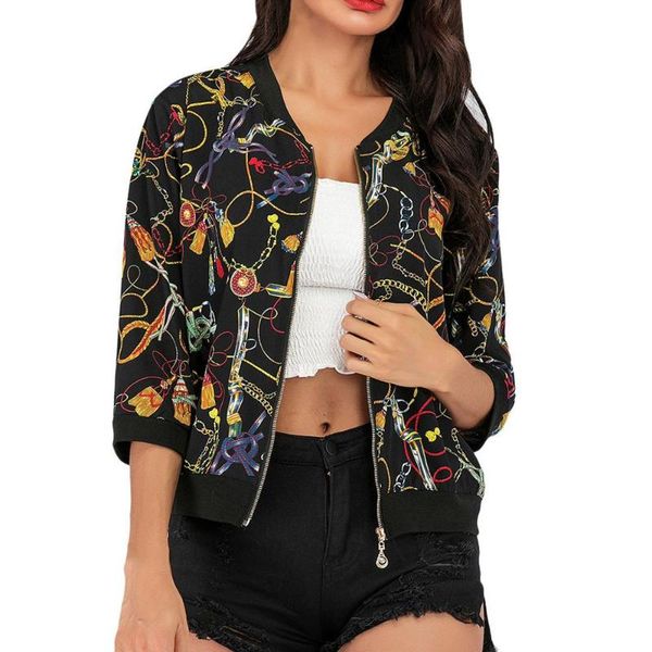women's jackets 2021 chaqueta mujer retro floral print zipper up coat female casual autumn long sleeve outwear women casaco feminino a5, Black;brown
women's jackets 2021 chaqueta mujer retro floral print zipper up coat female casual autumn long sleeve outwear women casaco feminino a5, Black;brown