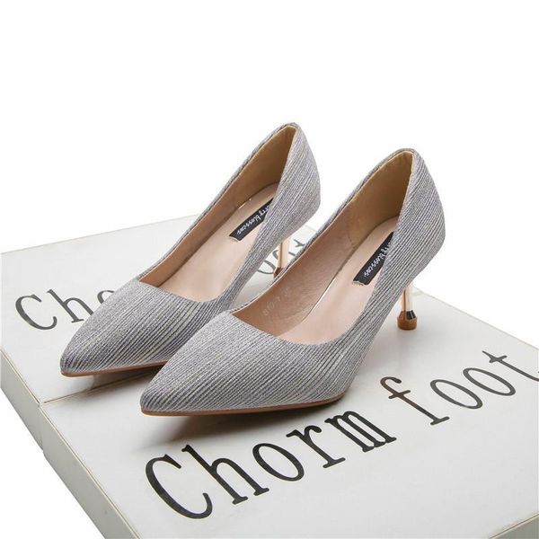 dress shoes nice tide stiletto shallow mouth ladies high heels plus velvet simple fashion sequin bridesmaid single heel 6cm, Black
dress shoes nice tide stiletto shallow mouth ladies high heels plus velvet simple fashion sequin bridesmaid single heel 6cm, Black
