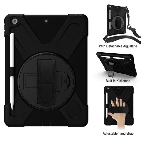 360 degree rotating kickstand for ipad pro 11 2020/2018 shockproof protective tablet case with pencil holder and shoulder strap
360 degree rotating kickstand for ipad pro 11 2020/2018 shockproof protective tablet case with pencil holder and shoulder strap