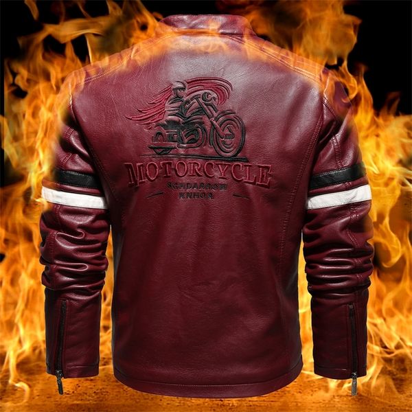 winter jacket men leather motorcycle jacket embroidery zipper coat men fashion streetwear coat black jacket and coats male 201215
winter jacket men leather motorcycle jacket embroidery zipper coat men fashion streetwear coat black jacket and coats male 201215