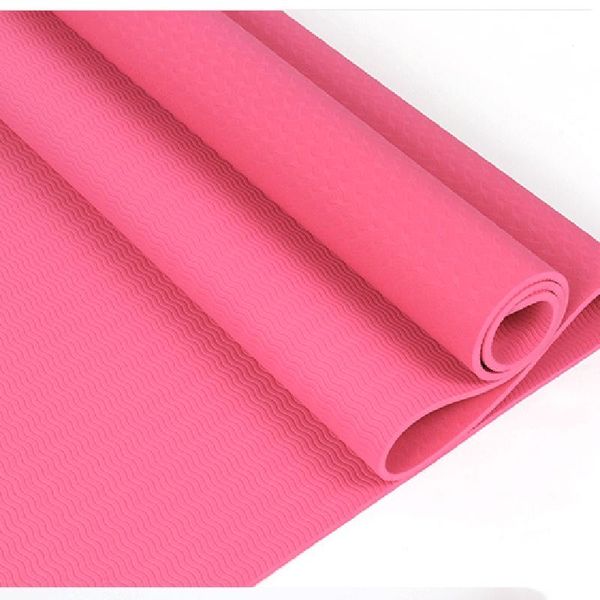 monochrome single tpe thickened wide non-slip yoga mat for men and women monochrome double yoga mat