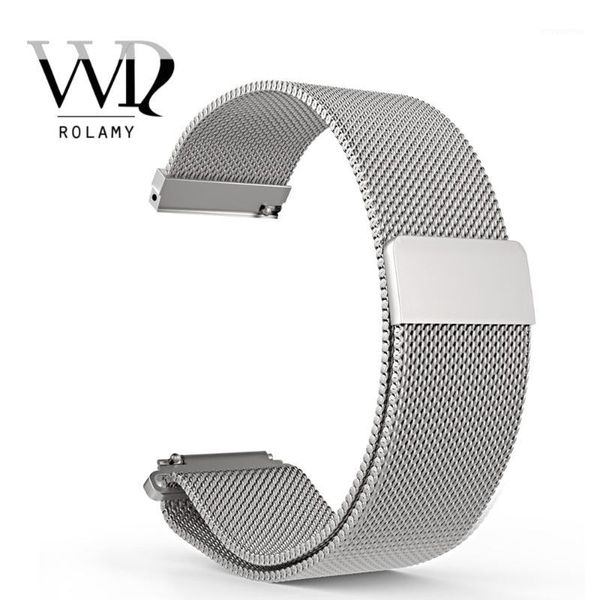 rolamy 16 18 20 22 23mm silver black rose gold blue mesh milanese loop steel bracelet wrist watch band strap magnetic closure1, Black;brown
rolamy 16 18 20 22 23mm silver black rose gold blue mesh milanese loop steel bracelet wrist watch band strap magnetic closure1, Black;brown