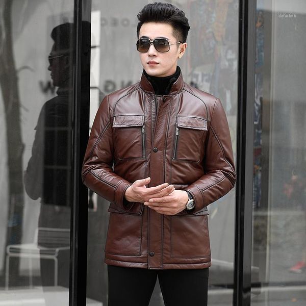 genuine cow leather duck down winter coat men real collar jacket for mens clothes 2020 sy51n yy9131, Black
genuine cow leather duck down winter coat men real collar jacket for mens clothes 2020 sy51n yy9131, Black