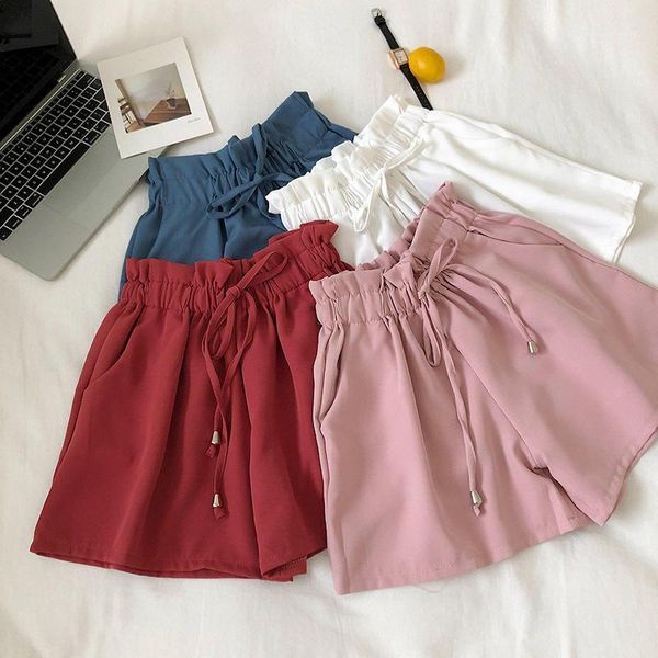 women's shorts harajuku high waist women clothes loose solid color mini femme elastic wide leg white short feminino q23641, White;black
women's shorts harajuku high waist women clothes loose solid color mini femme elastic wide leg white short feminino q23641, White;black