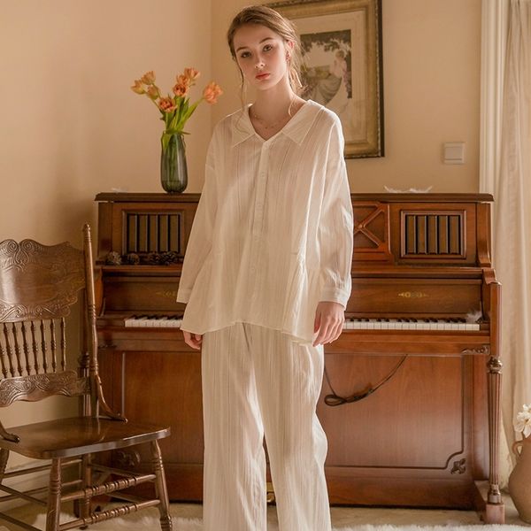 pajamas women fashion classic white pajama suit long sleeve pajamas leisure sleepwear lady 201027, Black;red
pajamas women fashion classic white pajama suit long sleeve pajamas leisure sleepwear lady 201027, Black;red