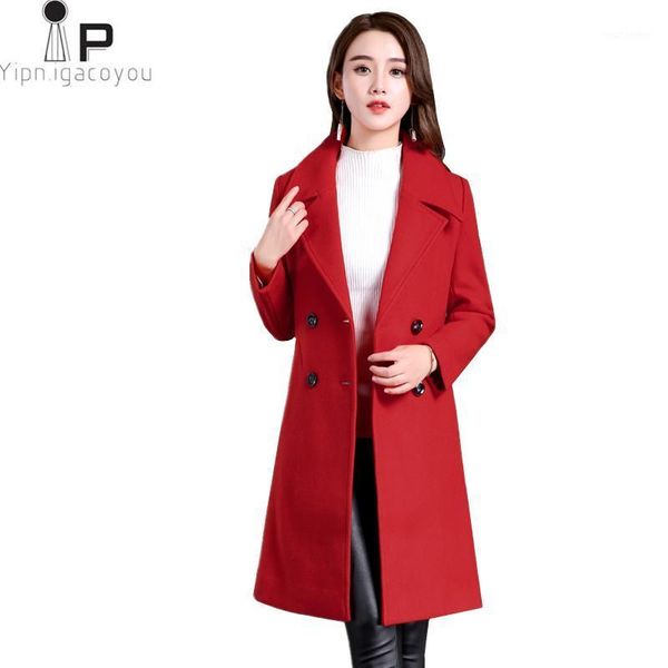 red woolen coat women autumn winter new wool coat long warm double breasted overcoat women korean fashion female jacket 3xl4xl1, Black
red woolen coat women autumn winter new wool coat long warm double breasted overcoat women korean fashion female jacket 3xl4xl1, Black