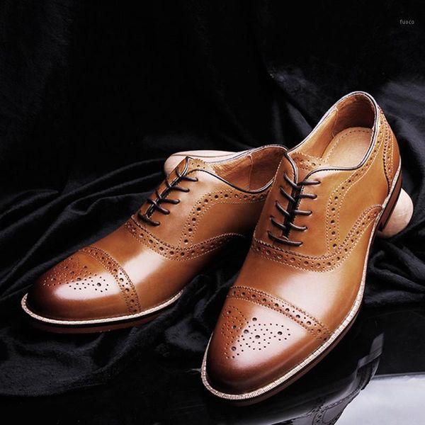 dress shoes 2021 summer brand british style brougue men luxury genuine leather wedding for lace-up male formal1, Black
dress shoes 2021 summer brand british style brougue men luxury genuine leather wedding for lace-up male formal1, Black