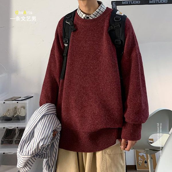 sweater men's round neck thick autumn and winter korean fashion ins hong kong style loose men's long sleeve sweater coat, White;black
sweater men's round neck thick autumn and winter korean fashion ins hong kong style loose men's long sleeve sweater coat, White;black