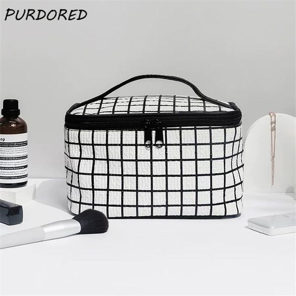 cosmetic bags & cases purdored 1 pc classic black white bag pu leather travel large makeup organizer case make up wash toiletry
cosmetic bags & cases purdored 1 pc classic black white bag pu leather travel large makeup organizer case make up wash toiletry