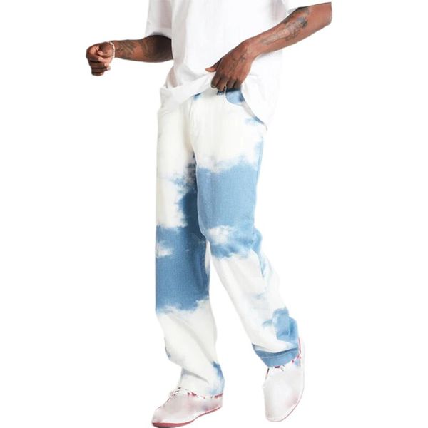fashion men casual loose straight denim pants tie dye print sky blue long trouser straight jeans street style outfits s-3xl
fashion men casual loose straight denim pants tie dye print sky blue long trouser straight jeans street style outfits s-3xl