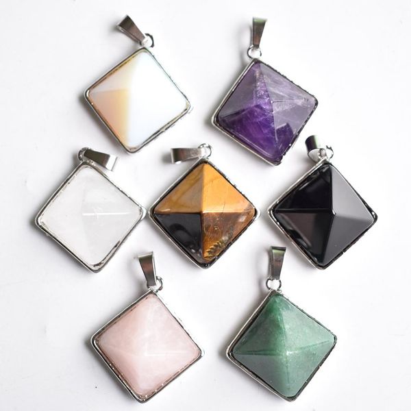 natural stones pyramid pendants square reiki purple crystal pink quartz for jewelry making 6pcs wholesale q1209, Bronze;silver
natural stones pyramid pendants square reiki purple crystal pink quartz for jewelry making 6pcs wholesale q1209, Bronze;silver