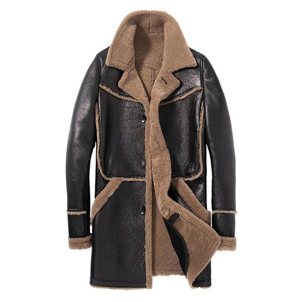 men's leather & faux 2021 men winter warm fur coat black genuine sheepskin shearling jackets business casual formal coats
men's leather & faux 2021 men winter warm fur coat black genuine sheepskin shearling jackets business casual formal coats