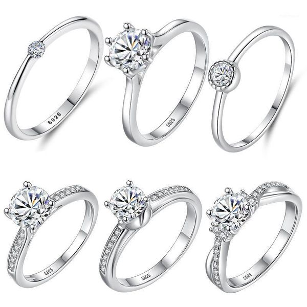 eleshe 100% 925 sterling silver finger rings pave luxury cubic zirconia crystal engagement wedding rings for women fine jewelry1, Golden;silver
eleshe 100% 925 sterling silver finger rings pave luxury cubic zirconia crystal engagement wedding rings for women fine jewelry1, Golden;silver