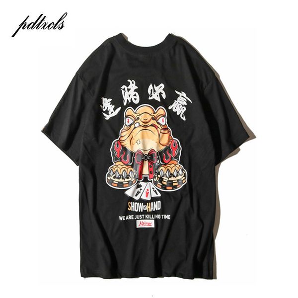 vintage chinese karakter poker gedrukt korte mouw t-shirt mannen hip hop zomer casual mode katoen streetwear tees, White
vintage chinese karakter poker gedrukt korte mouw t-shirt mannen hip hop zomer casual mode katoen streetwear tees, White