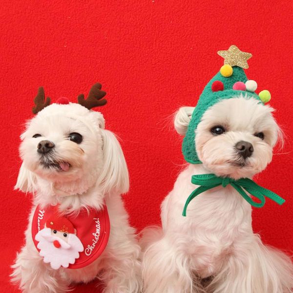 cat christmas hat dog santa's bib pet christmas set elk hat bib saliva towel pet 
cat christmas hat dog santa's bib pet christmas set elk hat bib saliva towel pet