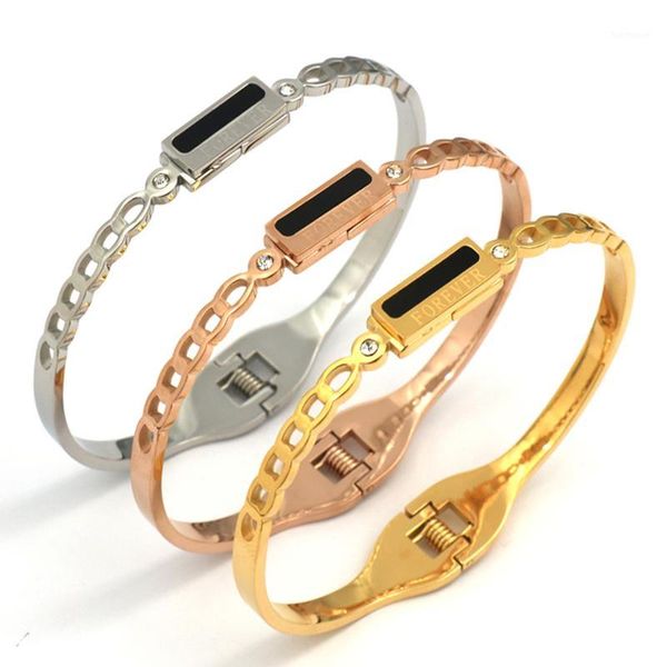 pz stainless steel jewelry 3 colors cuff bracelets woman bracelets stainless steel bangles and cubic zirconia gift1, Black
pz stainless steel jewelry 3 colors cuff bracelets woman bracelets stainless steel bangles and cubic zirconia gift1, Black