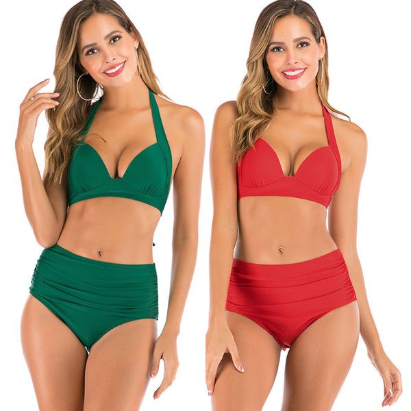 high waist bikini push up swimwear women swimsuit halter bathing suit beachwear biquini plus size swimwear xxxl y200319, White;black
high waist bikini push up swimwear women swimsuit halter bathing suit beachwear biquini plus size swimwear xxxl y200319, White;black