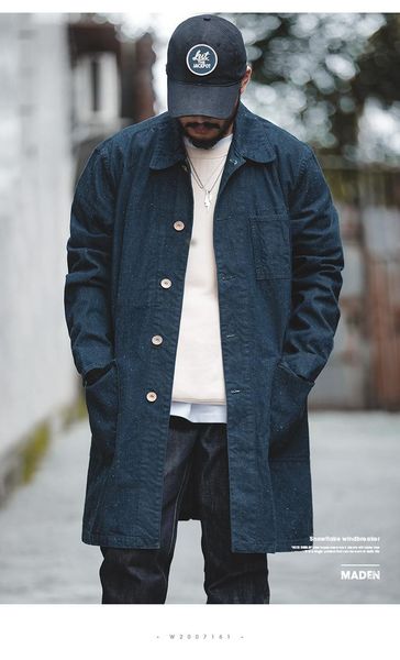 men's trench coats for men coat distressed lapel long american retro red ear denim snowflake casual, Tan;black
men's trench coats for men coat distressed lapel long american retro red ear denim snowflake casual, Tan;black