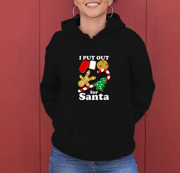wt20160 new winter i put out for santa christmas fashion age reduction women's letter print hooded sweater, Black
wt20160 new winter i put out for santa christmas fashion age reduction women's letter print hooded sweater, Black