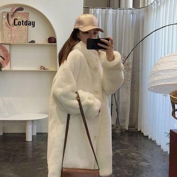cotday faux fur long with fur trim white hood 2021 promotion loose coat casual thick winter warm women coat1, Black
cotday faux fur long with fur trim white hood 2021 promotion loose coat casual thick winter warm women coat1, Black