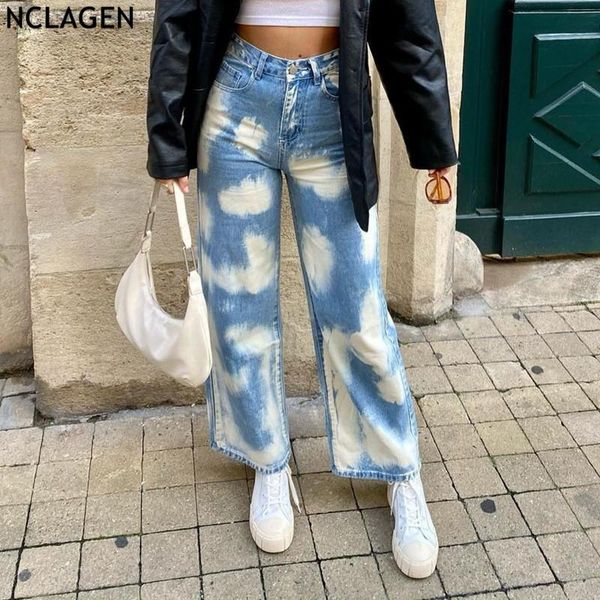 nclagen clouds pattern loose casual jeans vintage wide leg pants 2021 fashion women overalls omighty denim trousers pantalon, Blue
nclagen clouds pattern loose casual jeans vintage wide leg pants 2021 fashion women overalls omighty denim trousers pantalon, Blue
