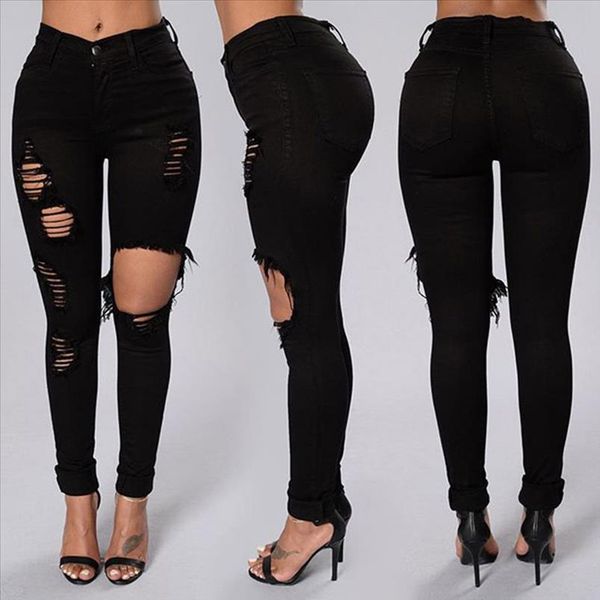 women fashion ripped jeans high waist big hole elastic long pencil pants tight trousers jeans pantalones vaqueros mujer 25, Blue
women fashion ripped jeans high waist big hole elastic long pencil pants tight trousers jeans pantalones vaqueros mujer 25, Blue