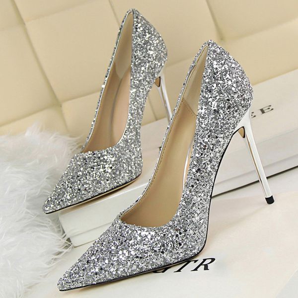female pointed sequin fashion wedding pumps ladies all-match party shoes women high heels new 9.5cm high heelsmultifunction, Black
female pointed sequin fashion wedding pumps ladies all-match party shoes women high heels new 9.5cm high heelsmultifunction, Black