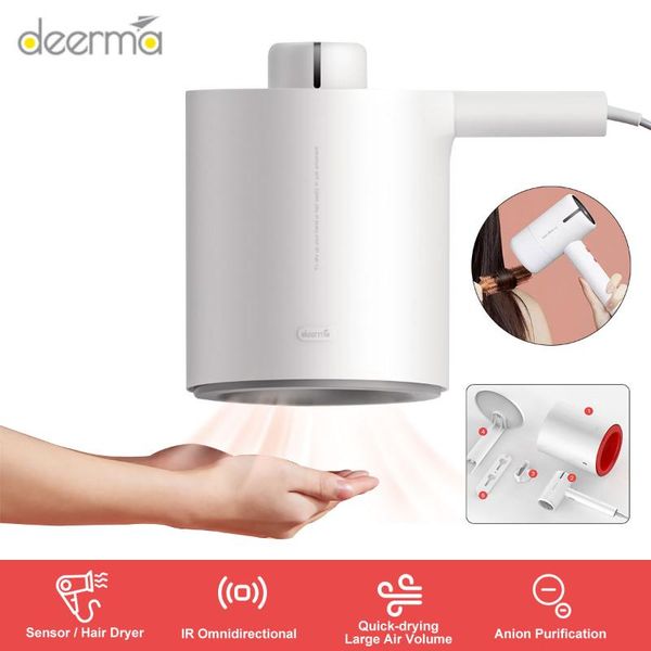 deerma dem-gs100 2 in 1 automatic hand dryer hair dryer multifunctional negative ion purification 1800w hair styling air blower
deerma dem-gs100 2 in 1 automatic hand dryer hair dryer multifunctional negative ion purification 1800w hair styling air blower