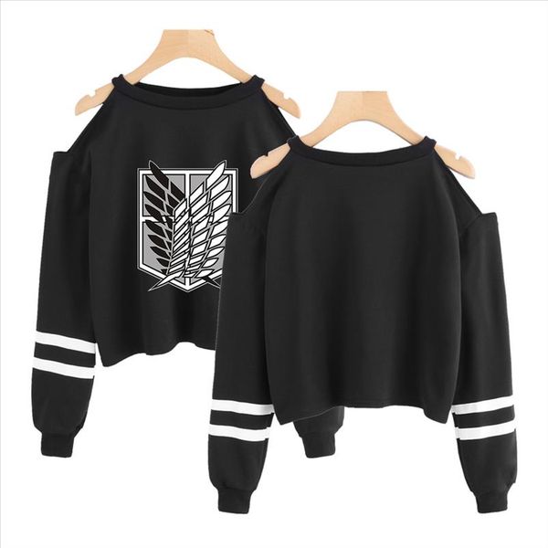 anime attack on titan cropped sweatshirt off shoulder long sleeve sweatshirts hoodie streetwear harajuku women clothes, Black
anime attack on titan cropped sweatshirt off shoulder long sleeve sweatshirts hoodie streetwear harajuku women clothes, Black
