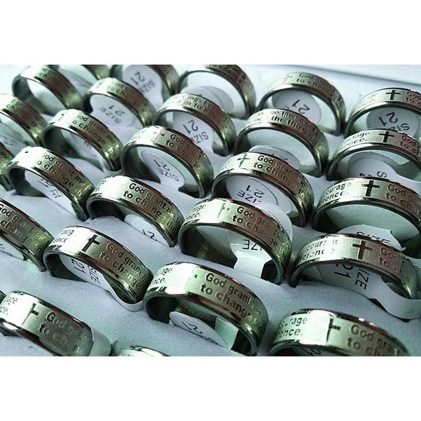 mens womens etch christian serenity prayer cross stainless steel ring silver j wmtvnm hat7890
mens womens etch christian serenity prayer cross stainless steel ring silver j wmtvnm hat7890