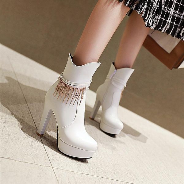 boots ymechic crystal fringe white bride wedding party womens shoes high heels platform ankle female woman bootie winter 2021, Black
boots ymechic crystal fringe white bride wedding party womens shoes high heels platform ankle female woman bootie winter 2021, Black