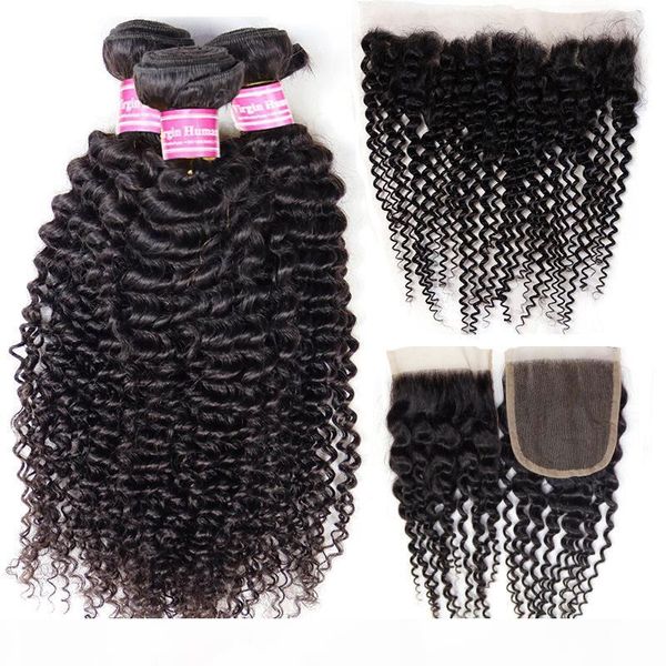 wholesale kinky curly human hair extensions 8a brazilian virgin hair 3 bundles with lace frontal closure peruvian raw indian remy hair weave, Black;brown
wholesale kinky curly human hair extensions 8a brazilian virgin hair 3 bundles with lace frontal closure peruvian raw indian remy hair weave, Black;brown