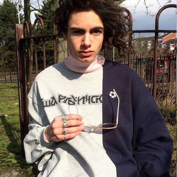 gosha rubchinskiy russian print embroidery stitching color contrast easy to close thousand seal same style sweater, Black
gosha rubchinskiy russian print embroidery stitching color contrast easy to close thousand seal same style sweater, Black