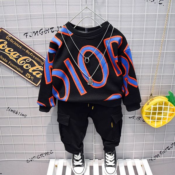 boys' plush sweater set net red autumn 2020 new foreign style baby thickened children's clothes fashion brand, White
boys' plush sweater set net red autumn 2020 new foreign style baby thickened children's clothes fashion brand, White