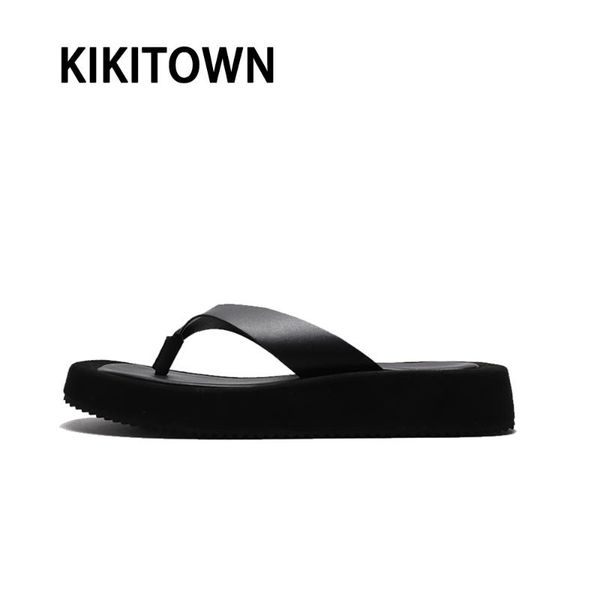 summer new fashion casual style women's slippers with square toe and thick soles flip flops flat sandals, Black
summer new fashion casual style women's slippers with square toe and thick soles flip flops flat sandals, Black