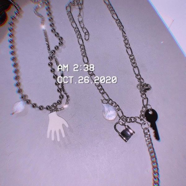 pendant necklaces harajuku key lock hand hold necklace for women girls cool punk hip-hop creative fashion charm choker jewelry, Silver
pendant necklaces harajuku key lock hand hold necklace for women girls cool punk hip-hop creative fashion charm choker jewelry, Silver