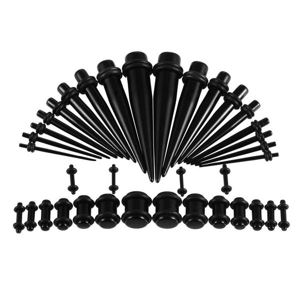 36pcs/lot acrylic ear gauges taper and plug stretching kits mix color flesh tunnel plug expansion body piercing jewelry 14g-00g q bbymec, Silver
36pcs/lot acrylic ear gauges taper and plug stretching kits mix color flesh tunnel plug expansion body piercing jewelry 14g-00g q bbymec, Silver