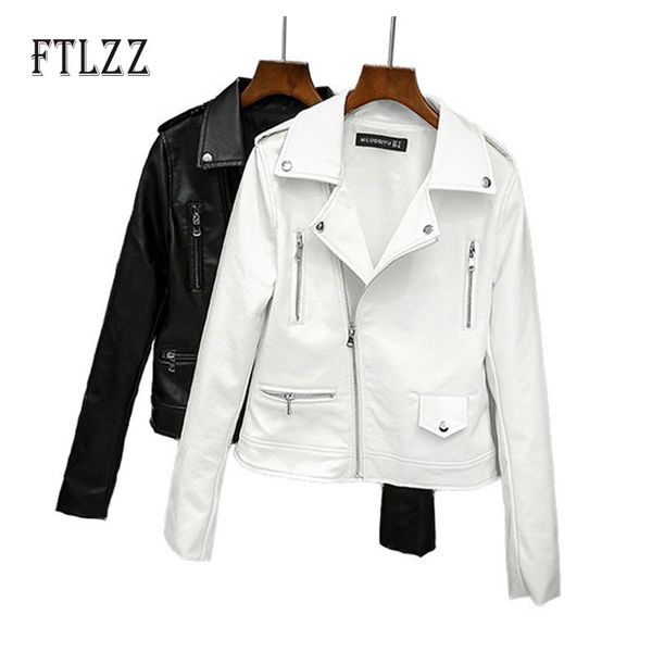 spring autumn leather jacket women slim long sleeve white faux leahter coat laides zipper biker motorcycle coat street outerwear, Black
spring autumn leather jacket women slim long sleeve white faux leahter coat laides zipper biker motorcycle coat street outerwear, Black