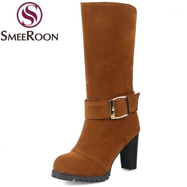 boots smeeroon flock mid calf for woman keep warm winter comfortable round toe buckle women shoes1, Black
boots smeeroon flock mid calf for woman keep warm winter comfortable round toe buckle women shoes1, Black
