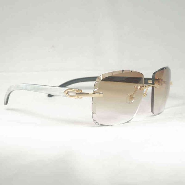 2022 factory wholesale new vintage natural horn oversize rimless diamond cutting men wood sunglasses retro shades for summer club eyewear, White;black
2022 factory wholesale new vintage natural horn oversize rimless diamond cutting men wood sunglasses retro shades for summer club eyewear, White;black