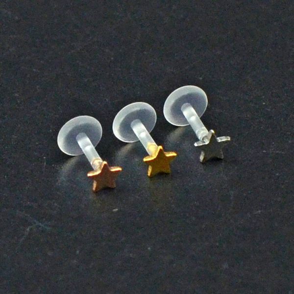 1pc bioplast flexible push-in monore labret lip stud with press fit gemsun moon 16g ear cartilage tragus piercing body jewelry q sqcuzk, Silver
1pc bioplast flexible push-in monore labret lip stud with press fit gemsun moon 16g ear cartilage tragus piercing body jewelry q sqcuzk, Silver