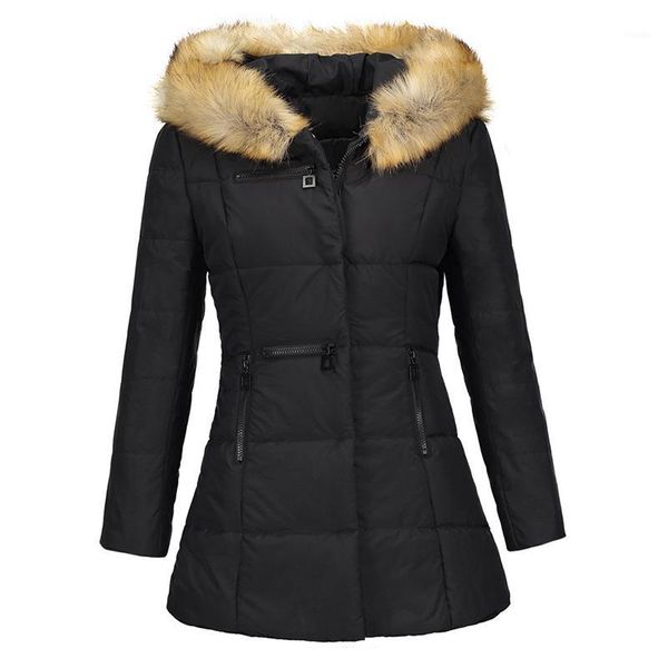 2018 new parkas female women winter coat thickening cotton winter jacket womens outwear parkas for women1, Black
